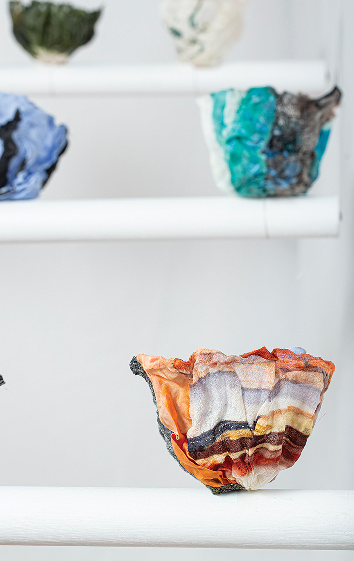 Cast By The Climate, Elizabeth Haig, Textiles.